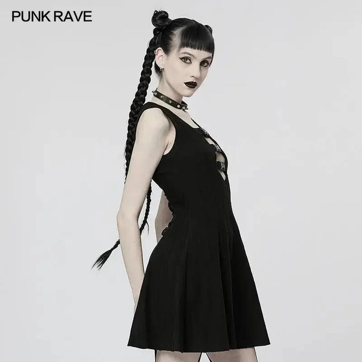 Cyberpunk Black Dress - Kill JoyPunk Rave