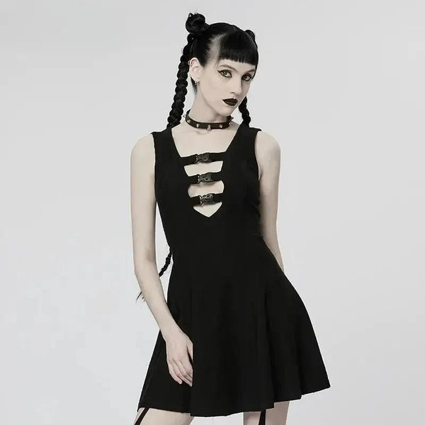 Cyberpunk Black Dress - Kill JoyPunk Rave