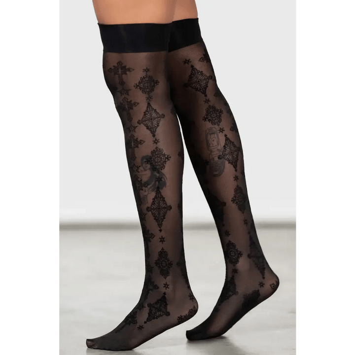 Gerta Mesh Stockings Kill Joy