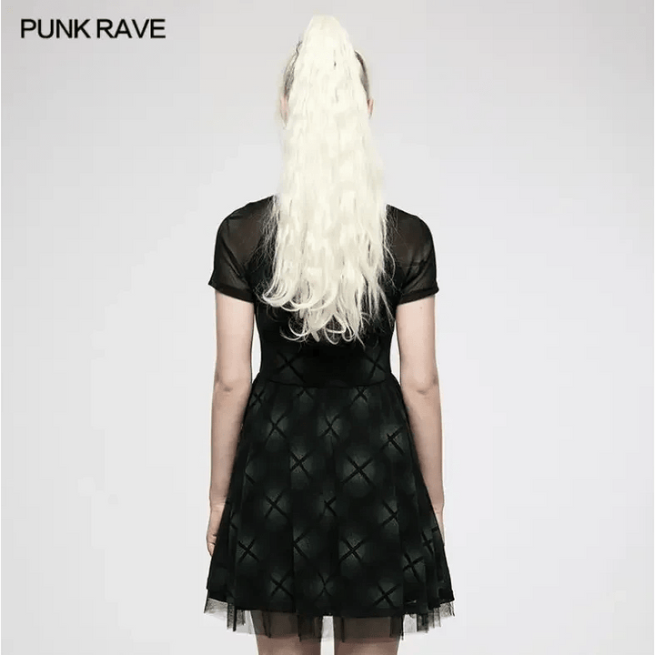 Grunge Plaid Dress - Kill JoyPunk Rave