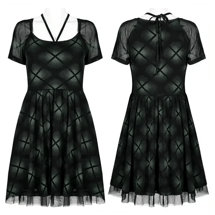 Grunge Plaid Dress - Kill JoyPunk Rave