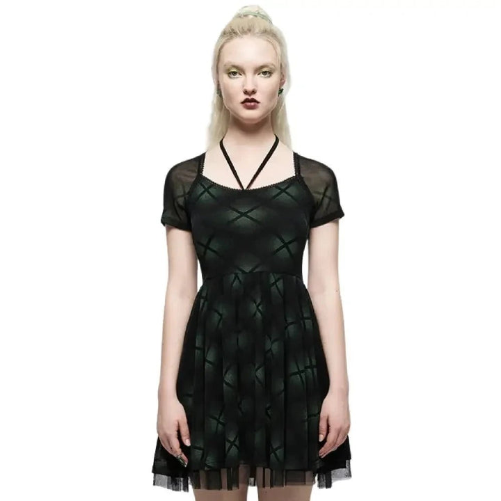 Grunge Plaid Dress - Kill JoyPunk Rave