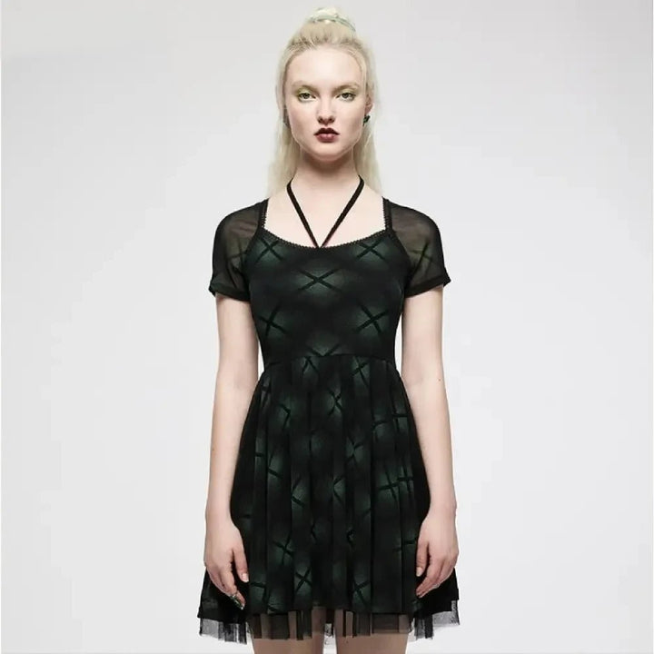 Grunge Plaid Dress - Kill JoyPunk Rave