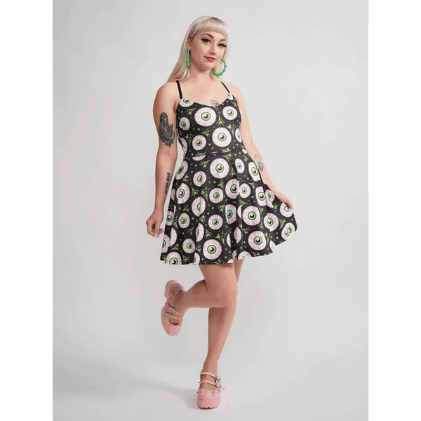 Jeepers Peepers Skater Dress - Kill JoySourpuss