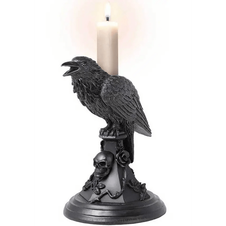 Poes Raven Candlestick - Kill JoyAlchemy Gothic