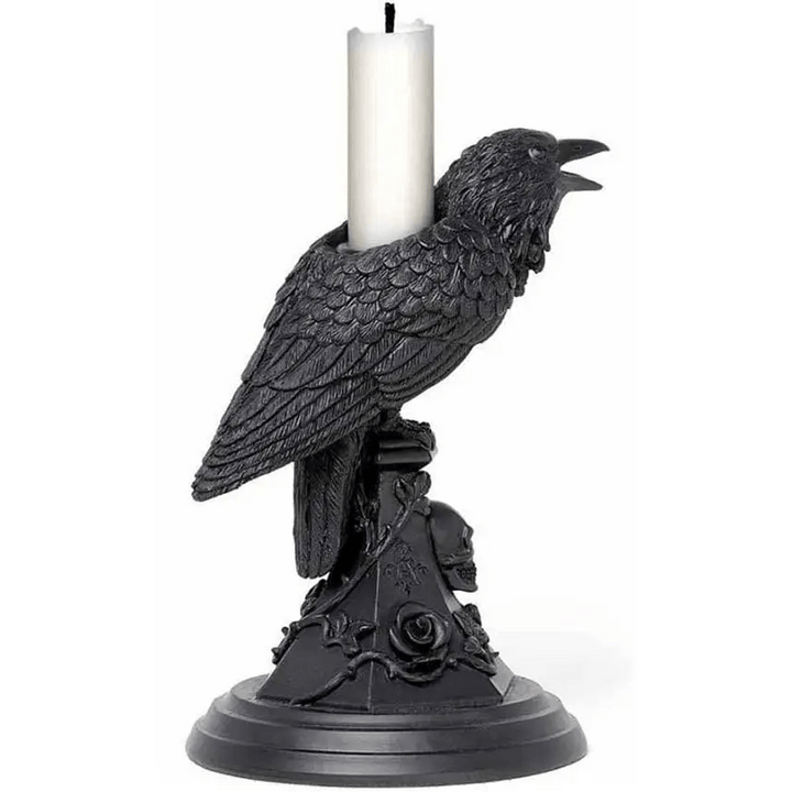 Poes Raven Candlestick - Kill JoyAlchemy Gothic