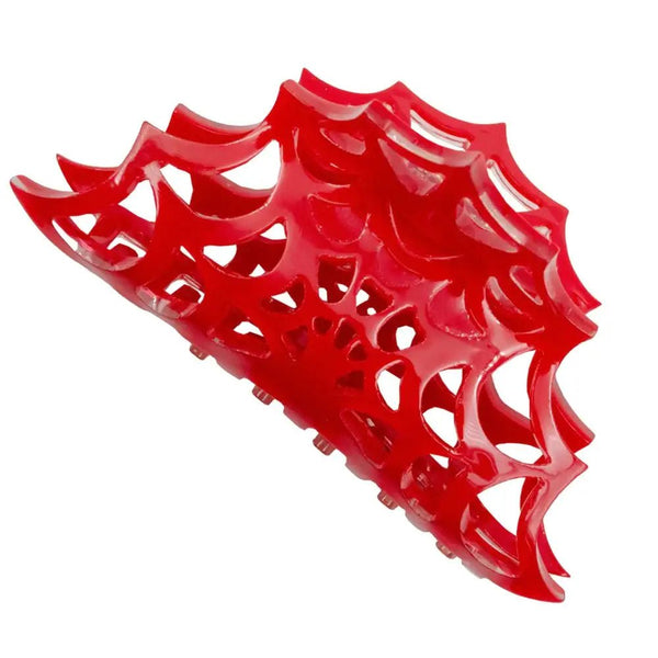 Spiderweb Hair Claw Clip - Red